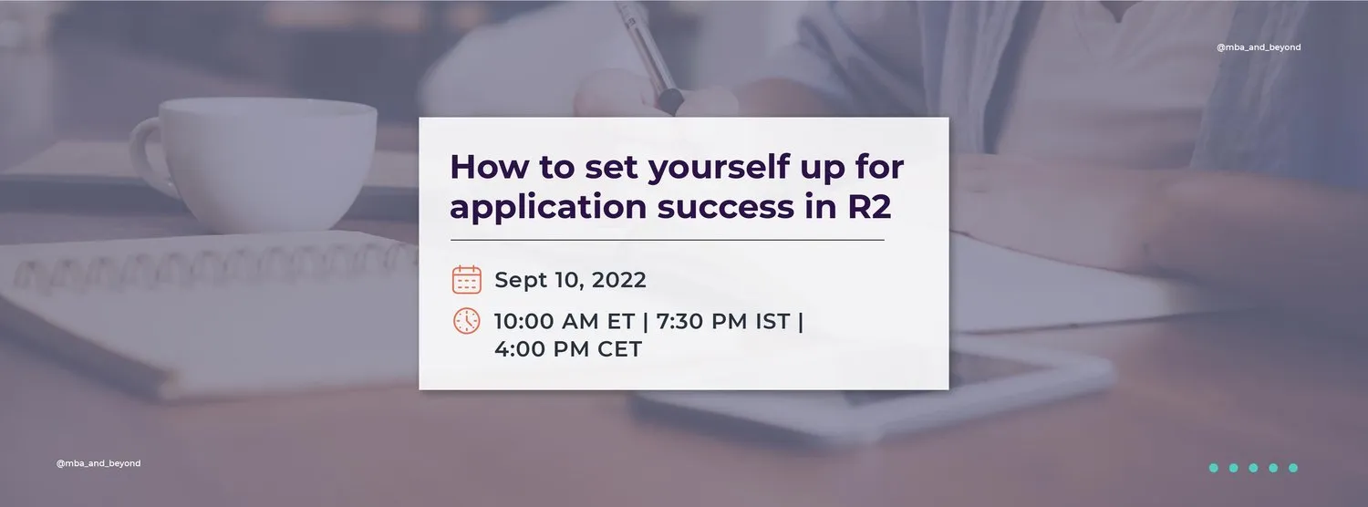 SET YOURSELF UP FOR APPLICATION SUCCESS IN R2