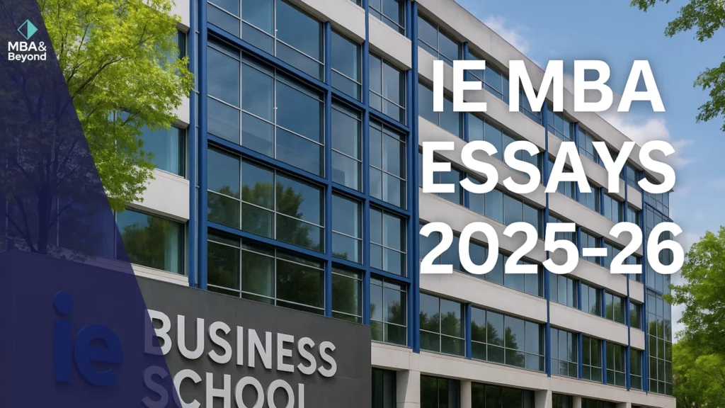 IE MBA Essays: