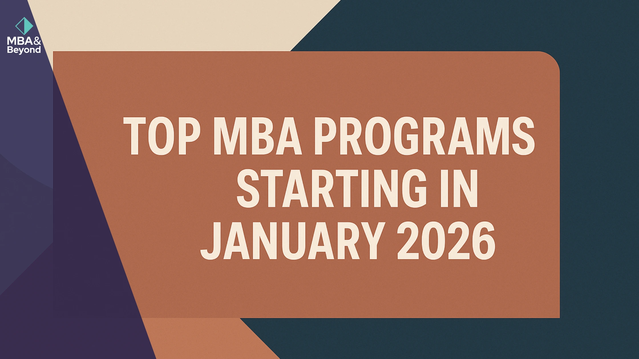 Top MBA Programs Starting in January 2026