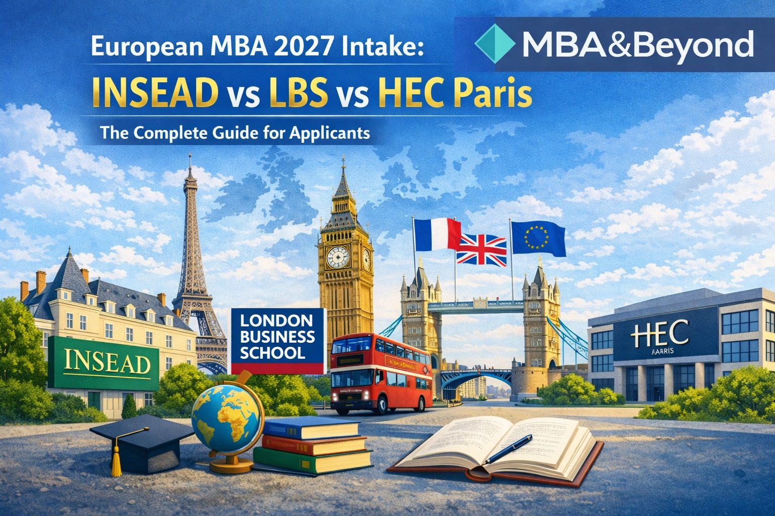 European MBA 2027 Intake: INSEAD vs LBS vs HEC Paris – The Complete Guide for Applicants